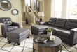 Venaldi Gunmetal Living Room Set - Gate Furniture