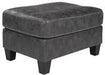 Venaldi Gunmetal Ottoman - 9150114 - Gate Furniture