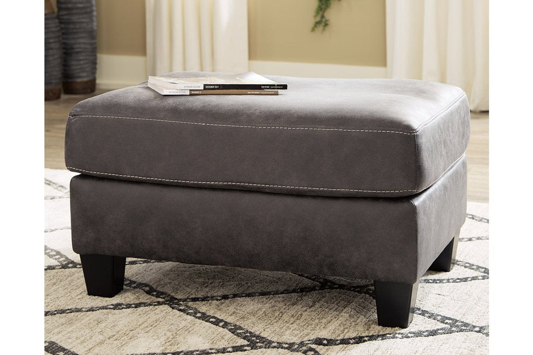 Venaldi Gunmetal Ottoman - 9150114 - Gate Furniture