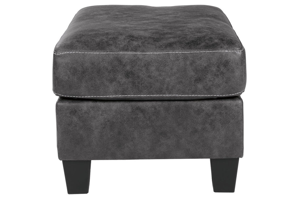 Venaldi Gunmetal Ottoman - 9150114 - Gate Furniture