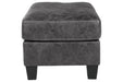 Venaldi Gunmetal Ottoman - 9150114 - Gate Furniture