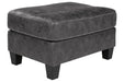 Venaldi Gunmetal Ottoman - 9150114 - Gate Furniture