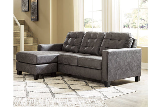 Venaldi Gunmetal Sofa Chaise - 9150118 - Gate Furniture