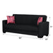 Vermont 82 in. Convertible Sleeper Sofa in Black with Storage - SB-VERMONT-BLACK - In Stock Furniture