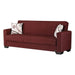 Vermont 82 in. Convertible Sleeper Sofa in Burgundy with Storage - SB-VERMONT-BURGUNDY - In Stock Furniture