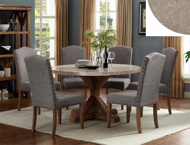 Vesper Brown/Gray Side Chair, Set of 2 - 1211S - Gate Furniture