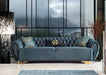 Victoria Holly Green Velvet Sofa & Loveseat - VICTORIAGREEN-SL - Gate Furniture