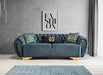 Victoria Holly Green Velvet Sofa & Loveseat - VICTORIAGREEN-SL - Gate Furniture