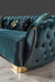 Victoria Holly Green Velvet Sofa & Loveseat - VICTORIAGREEN-SL - Gate Furniture