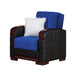 Virginia 35 in. Convertible Sleeper Chair in Blue with Storage - CH-VIRGINIA-BLUE - In Stock Furniture