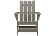 Visola Gray Adirondack Chair - P802-898 - Gate Furniture