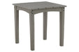 Visola Gray Outdoor End Table - P802-702 - Gate Furniture