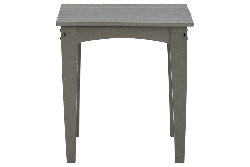 Visola Gray Outdoor End Table - P802-702 - Gate Furniture