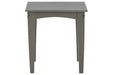 Visola Gray Outdoor End Table - P802-702 - Gate Furniture