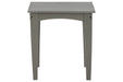 Visola Gray Outdoor End Table - P802-702 - Gate Furniture