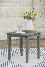 Visola Gray Outdoor End Table - P802-702 - Gate Furniture