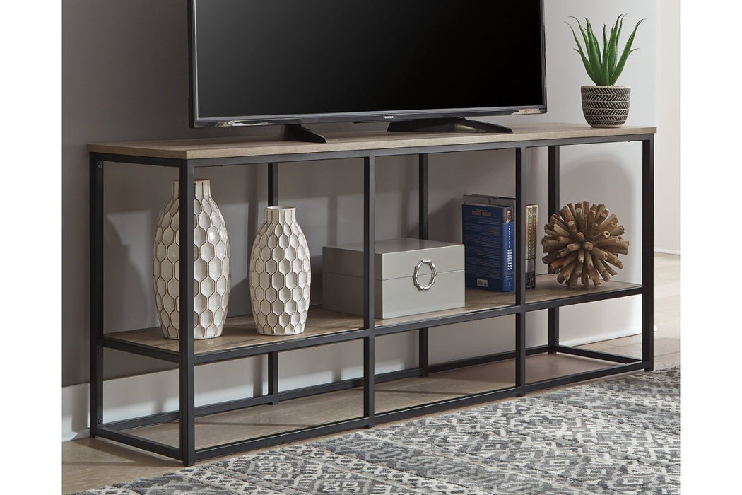 Wadeworth Brown/Black 65" TV Stand - W301-10 - Gate Furniture