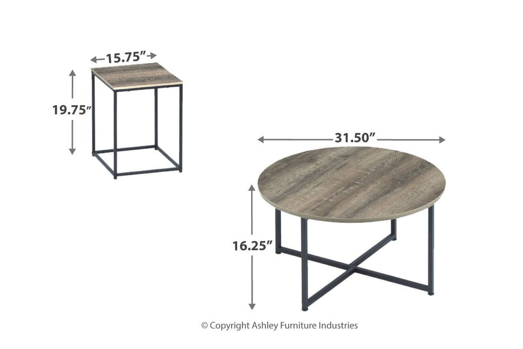 Wadeworth Two-tone Table (Set of 3) - T103-213 - Gate Furniture