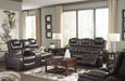 Warnerton Chocolate Power Reclining Living Room Set - Gate Furniture