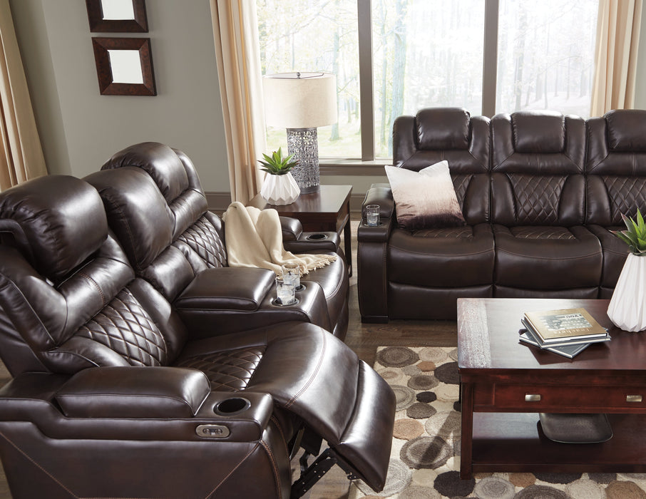 Warnerton Power Reclining Loveseat with Console - 7540718 - In Stock Furniture