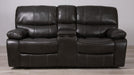 Waterfall Grey Reclining Loveseat - U0040-TQ GREY/BLK WELT-CRLS - Gate Furniture