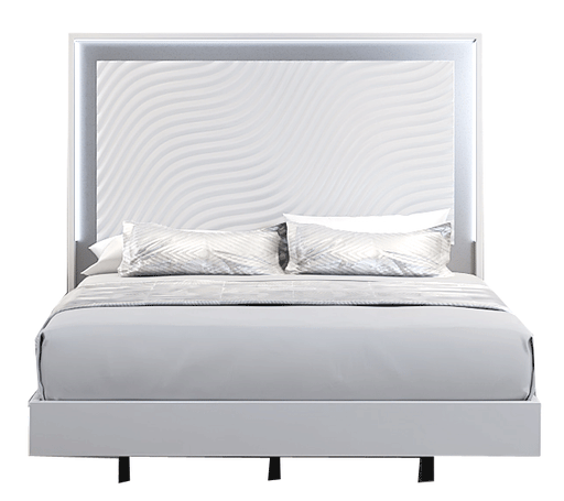 Wave Bed White Queen - In Stock Furniture