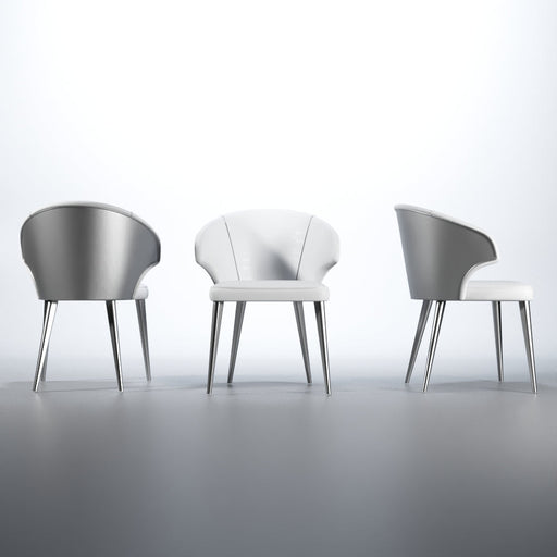 Wave Chair White - i36261 - In Stock Furniture