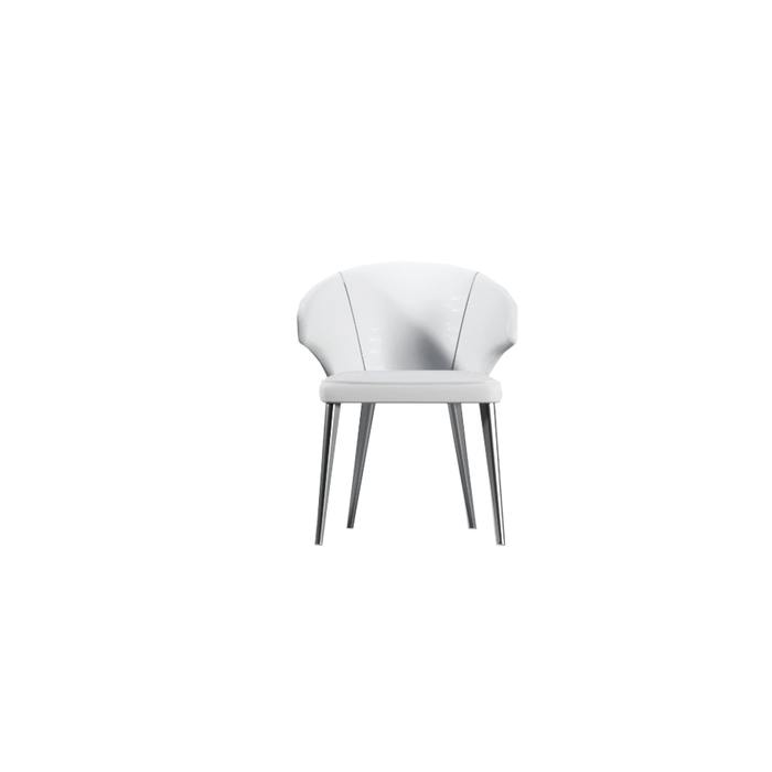 Wave Chair White - i36261 - In Stock Furniture