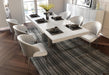 Wave Dining Table W/ 2 Ext. - i36259 - In Stock Furniture