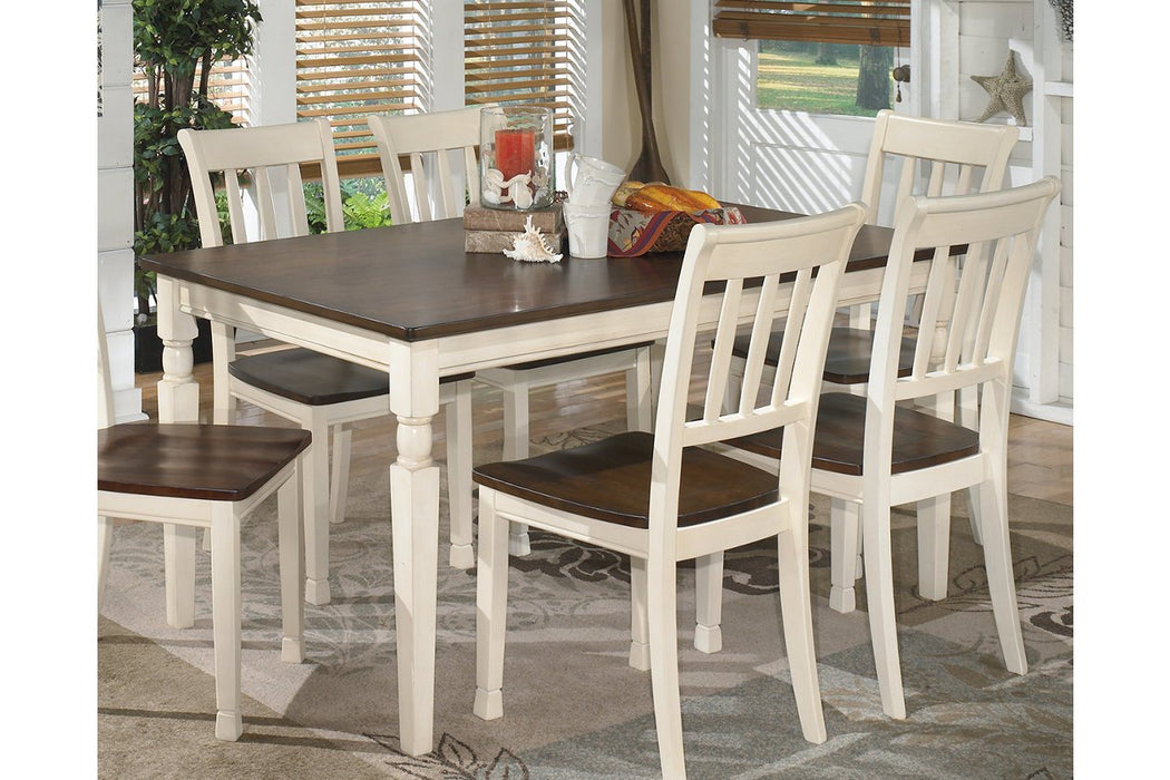 Whitesburg Brown/Cottage White Dining Table - D583-25 - Gate Furniture