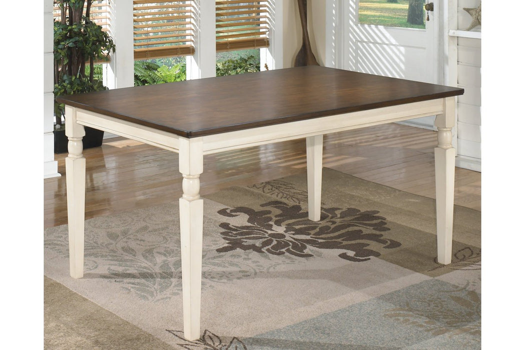 Whitesburg Brown/Cottage White Dining Table - D583-25 - Gate Furniture