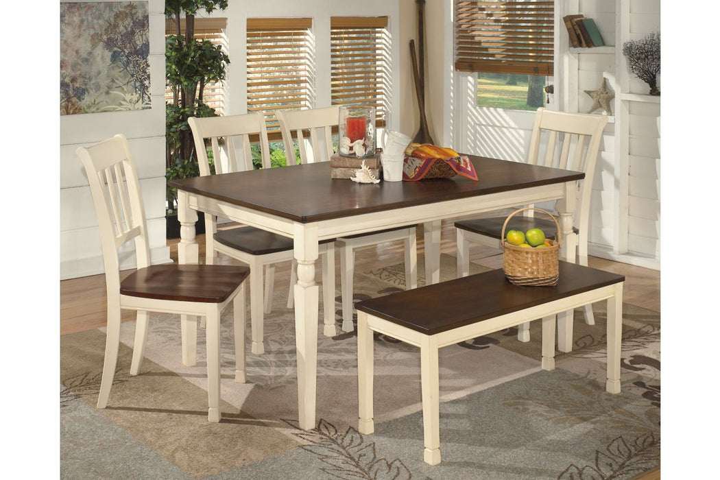 Whitesburg Brown/Cottage White Dining Table - D583-25 - Gate Furniture