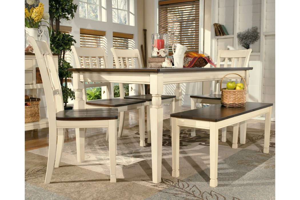 Whitesburg Brown/Cottage White Dining Table - D583-25 - Gate Furniture