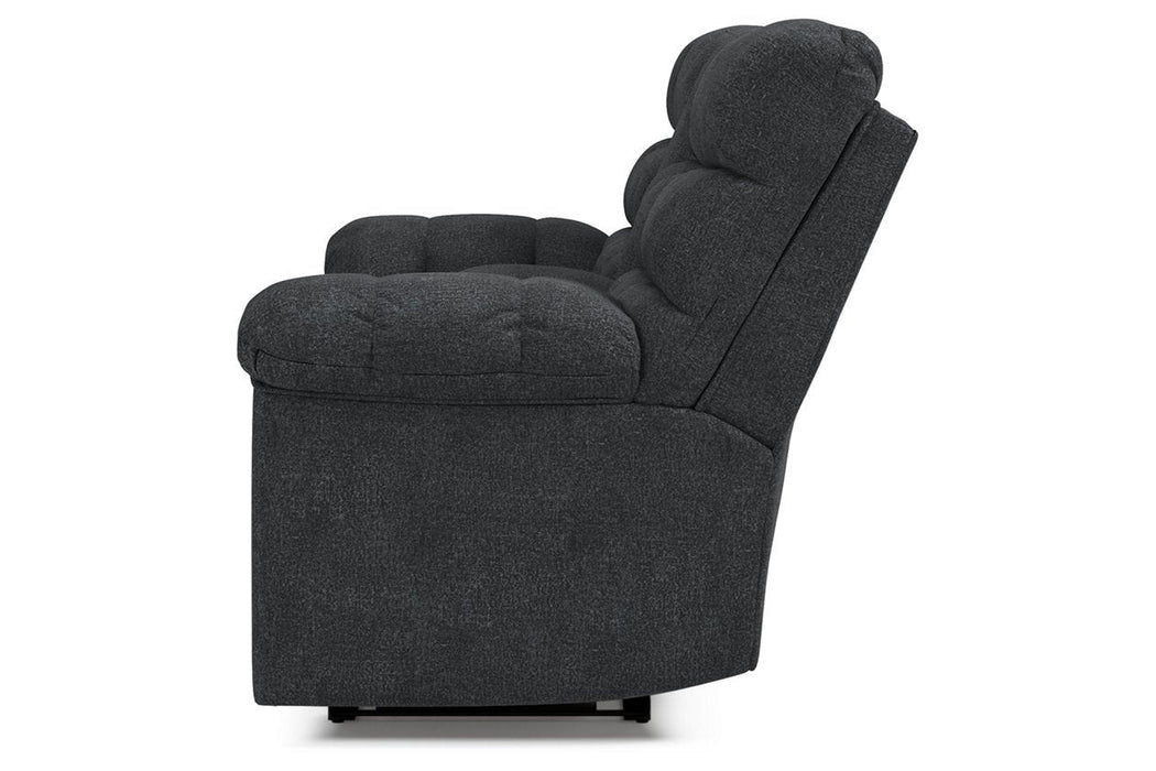 Wilhurst Marine Reclining Loveseat with Console - 5540394 - Gate Furniture