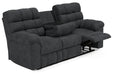 Wilhurst Marine Reclining Sofa with Drop Down Table - 5540389 - Gate Furniture