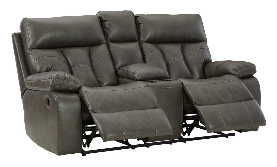 Willamen Reclining Loveseat with Console - 1480194 - In Stock Furniture