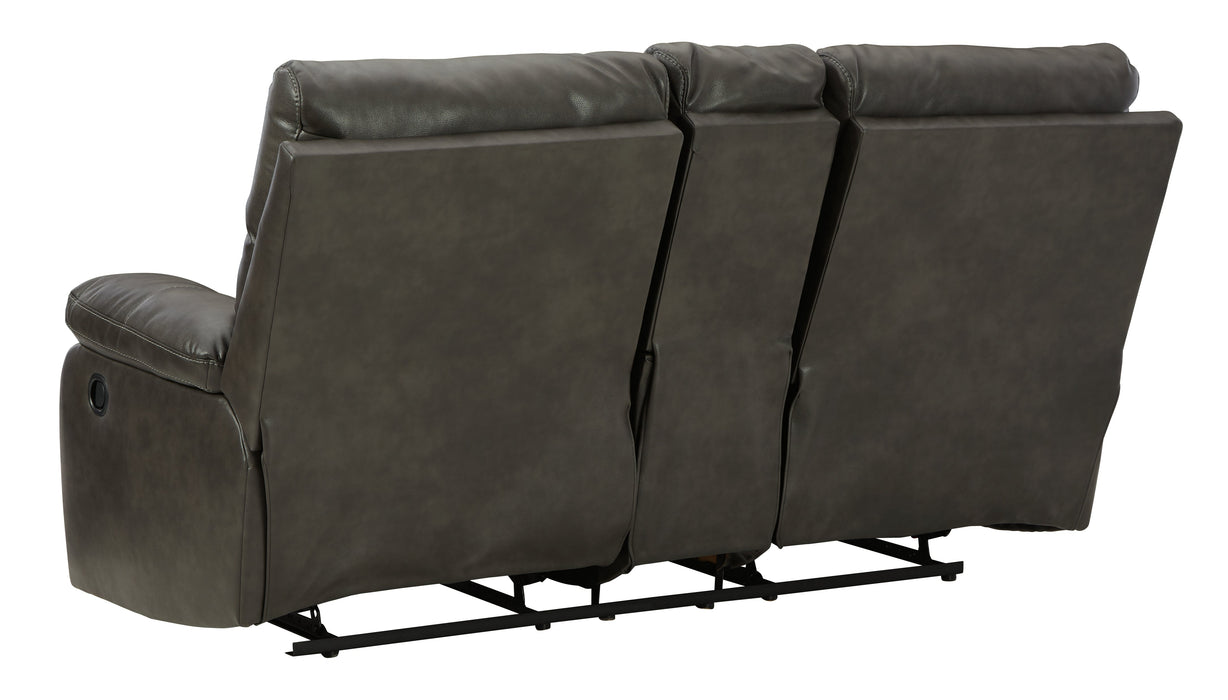 Willamen Reclining Loveseat with Console - 1480194 - In Stock Furniture