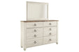 Willowton Two-tone Dresser - B267-31 - Gate Furniture