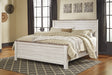 Willowton Whitewash King Panel Bed - Gate Furniture