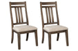 Wyndahl Rustic Brown Dining Chair (Set of 2) - D813-01 - Gate Furniture