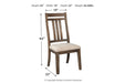 Wyndahl Rustic Brown Dining Chair (Set of 2) - D813-01 - Gate Furniture