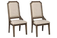 Wyndahl Rustic Brown Dining Chair (Set of 2) - D813-02 - Gate Furniture