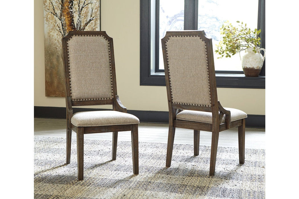 Wyndahl Rustic Brown Dining Chair (Set of 2) - D813-02 - Gate Furniture