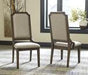 Wyndahl Rustic Brown Dining Chair (Set of 2) - D813-02 - Gate Furniture