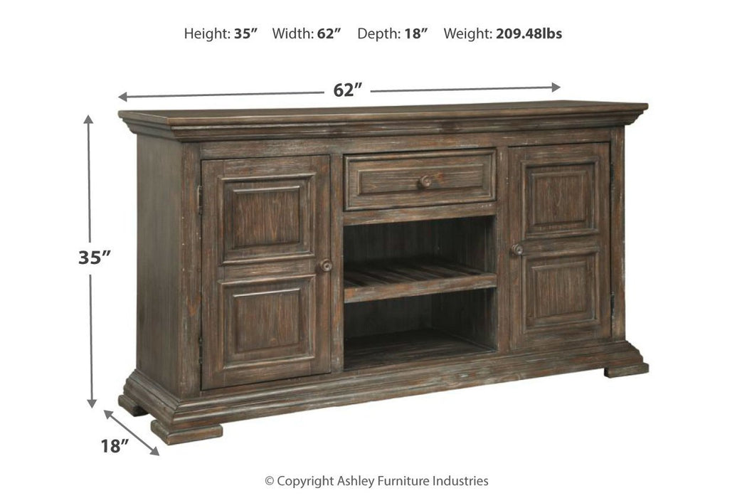 Wyndahl Rustic Brown Dining Server - D813-60 - Gate Furniture