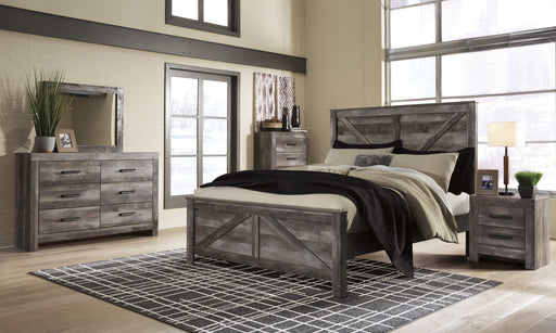 Wynnlow Gray Crossbuck Panel Bedroom Set - Gate Furniture