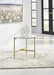 Wynora White/Gold Chairside End Table - T192-7 - Gate Furniture