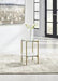 Wynora White/Gold End Table - T192-6 - Gate Furniture