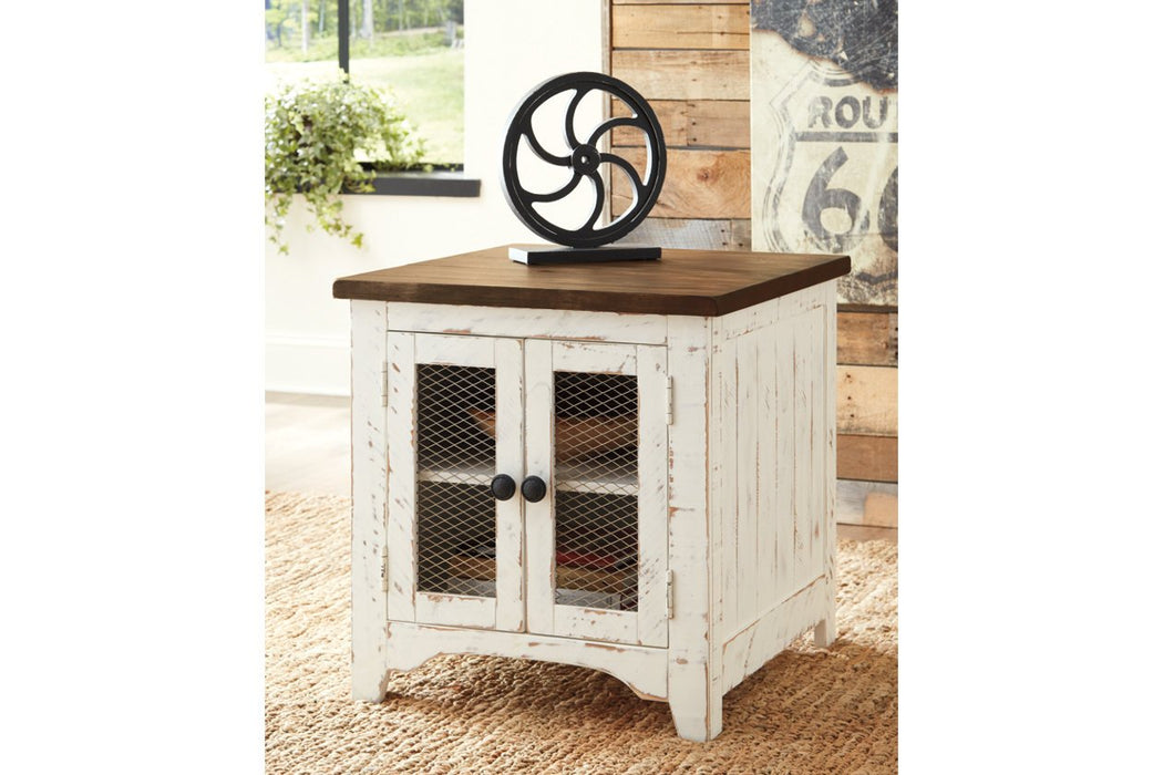 Wystfield White/Brown End Table - T459-3 - Gate Furniture