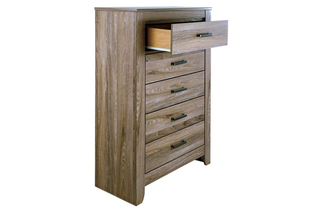 Zelen Warm Gray Chest of Drawers - B248-46 - Gate Furniture